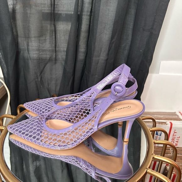 Gianvito Rossi Fishnet Slingback Pumps NEW - Picture 4 of 6